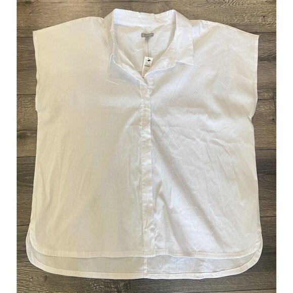 NWT Talbots Blouse Button Front Sleeveless White Size Extra Large XL New - Picture 1 of 4